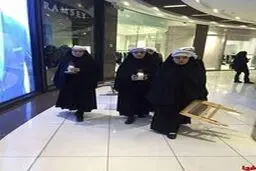 رژه دختران پوشیه‌پوش در پاساژ شمال تهران/تصاویر