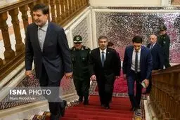 حواشی دیدار وزیر دفاع جمهوری آذربایجان با علی لاریجانی/تصاویر