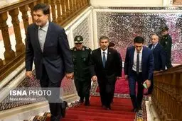 حواشی دیدار وزیر دفاع جمهوری آذربایجان با علی لاریجانی/تصاویر