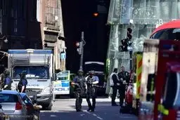 رژه نیروهای پلیس انگلیس در خیابان های لندن!/تصاویر