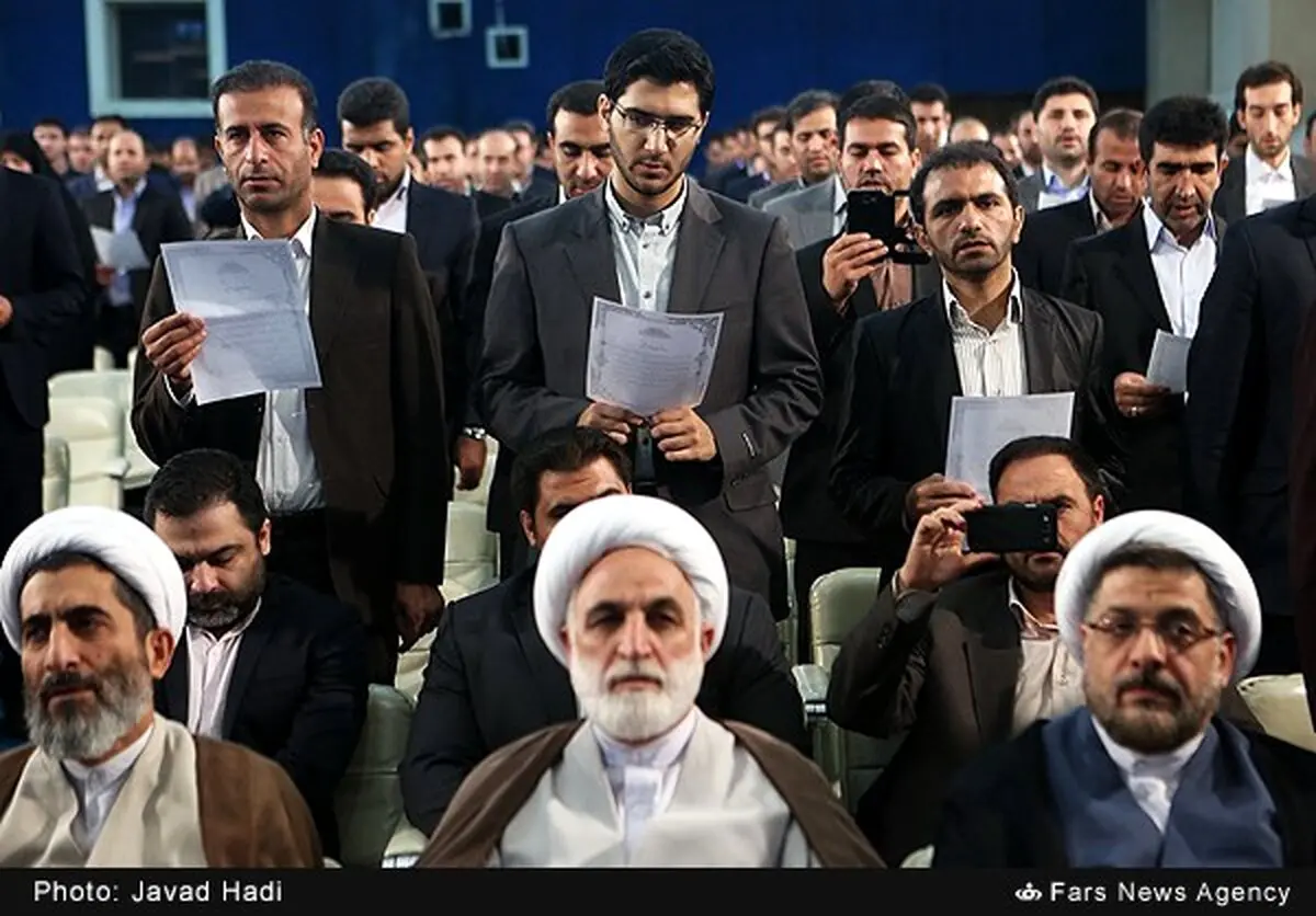 مراسم تحلیف کارآموزان قضائی/ عکس
