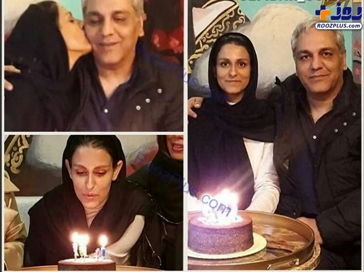 بوسه دختر مهران مديری بر گونه پدرش/عکس