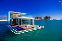 عکس/ ویلاهای شناور در آب دوبی