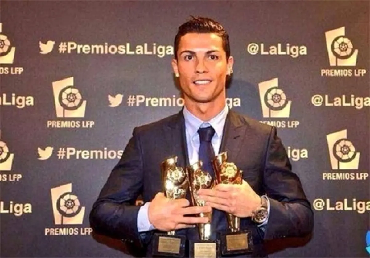 هت‌تریک رونالدو در کسب جوایز گالا+عکس