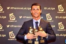 هت‌تریک رونالدو در کسب جوایز گالا+عکس