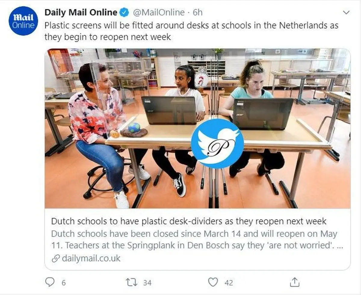 مدارس هلند این گونه به جنگ کرونا رفته اند! + توئیتر