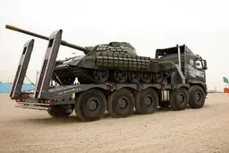 رونمایی از خودروی تانک‌بر کیان ۸۰۰ با قابلیت جابجایی ادوات زرهی سنگین