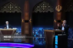 تصاویر مناظره کاندیدهای دور دوم انتخابات