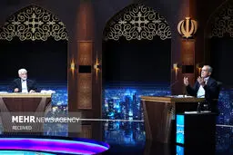 تصاویر مناظره کاندیدهای دور دوم انتخابات