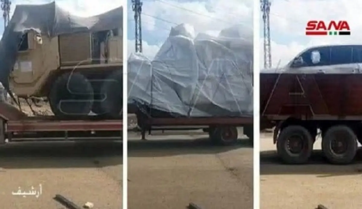 انتقال ۱۱۰ خودروی نظامی آمریکا از سوریه به عراق