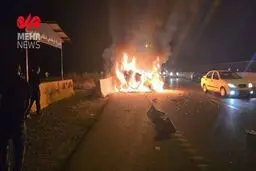 تصادف وحشتناک مرگبار در اتوبان قم + عکس