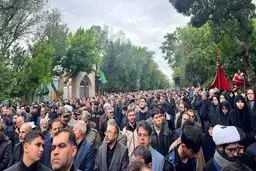 آغاز مراسم بدرقه شهدای خدمت در تبریز