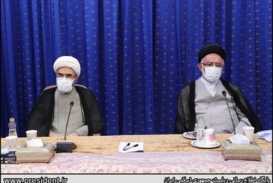 دیدار اعضای جامعه روحانیت مبارز با رییس جمهور