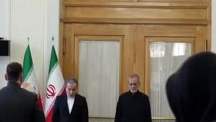 ببینید | ورود پزشکیان به وزارت خارجه