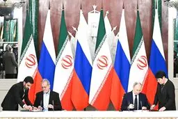 پوتین معاهده جامع راهبردی با ایران را امضا کرد