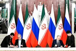 پوتین معاهده جامع راهبردی با ایران را امضا کرد