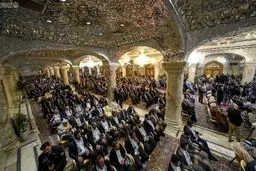 تصاویر افتتاح صحن حضرت زهرا (س) در نجف اشرف