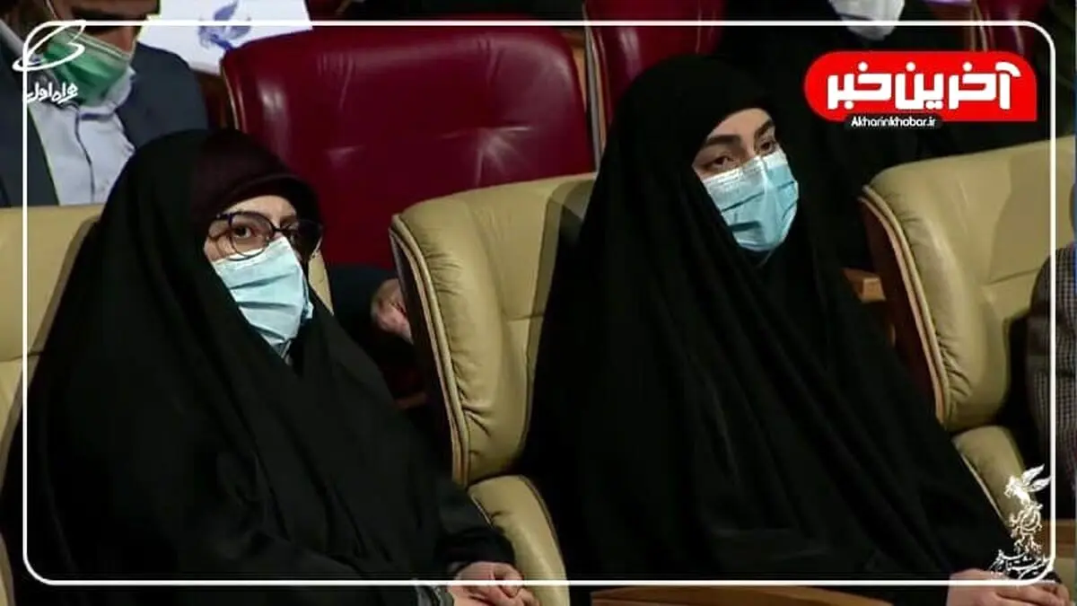 دختر سردار سلیمانی در اختتامیه جشنواره فجر