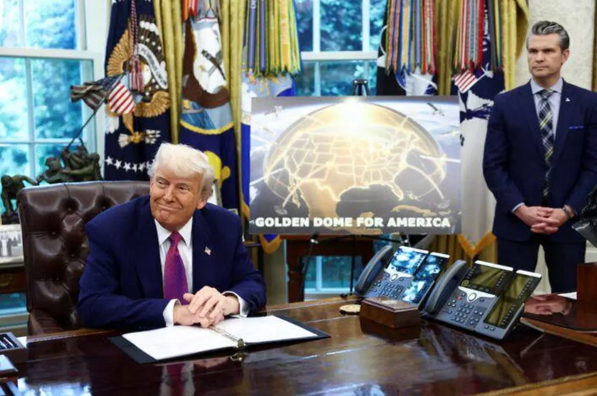 رونمایی ترامپ از «گنبد طلایی» برای حفاظت از آمریکا