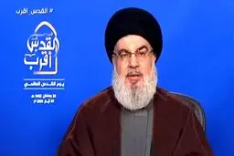 سخنان مهم حسن نصرالله در روز قدس