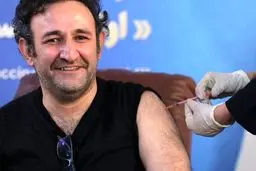 تصاویرهدایت هاشمی(ایوب سریال بوتیمار) و همسرش واکسن ایرانی زدند