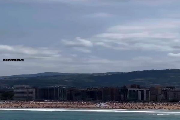 ببینید | نمایش وحشتناک خلبان جنگنده اف۱۸ در اسپانیا