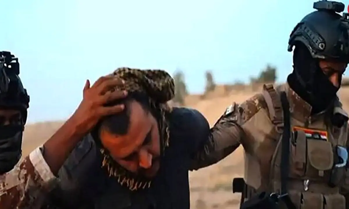 لحظه دستگیر شدن سرکرده داعش،فرمانده گردان خارجی