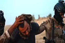 لحظه دستگیر شدن سرکرده داعش،فرمانده گردان خارجی