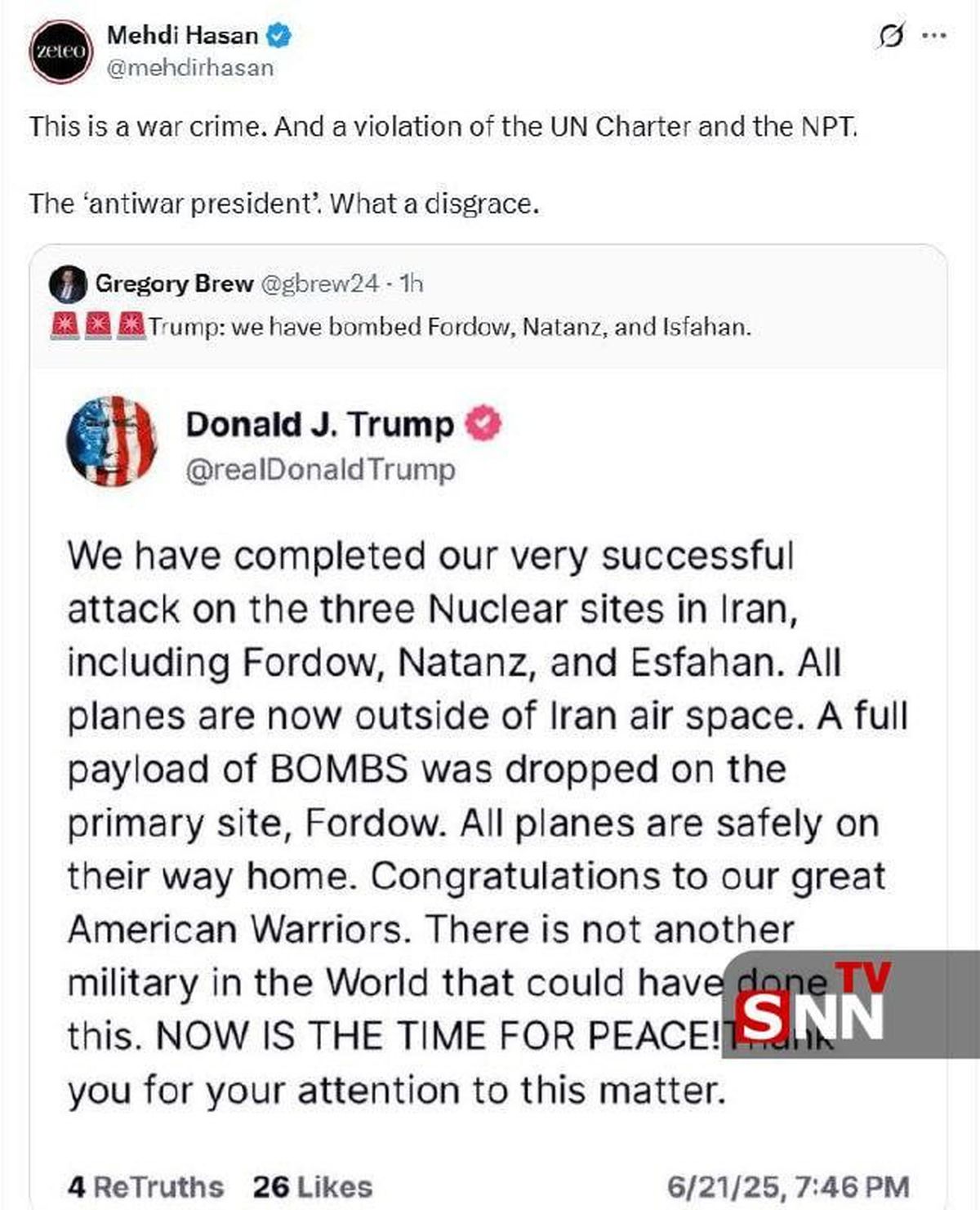 مجری معروف آمریکایی هم حمله ترامپ را محکوم کرد