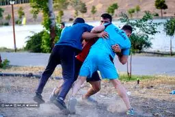 تصاویری عجیب از غرب تهران: بعد این تمرین زنده نمی‌مانید!