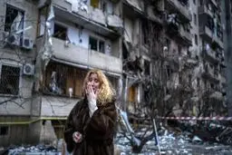 تلاش تلخ یک اوکراینی برای متوقف کردن قوای روسیه با دست خالی