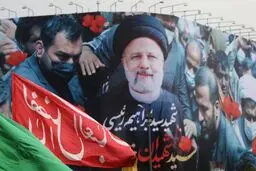 وداع با پیکر رئیس‌جمهور شهید و همراهان در مصلی تهران
