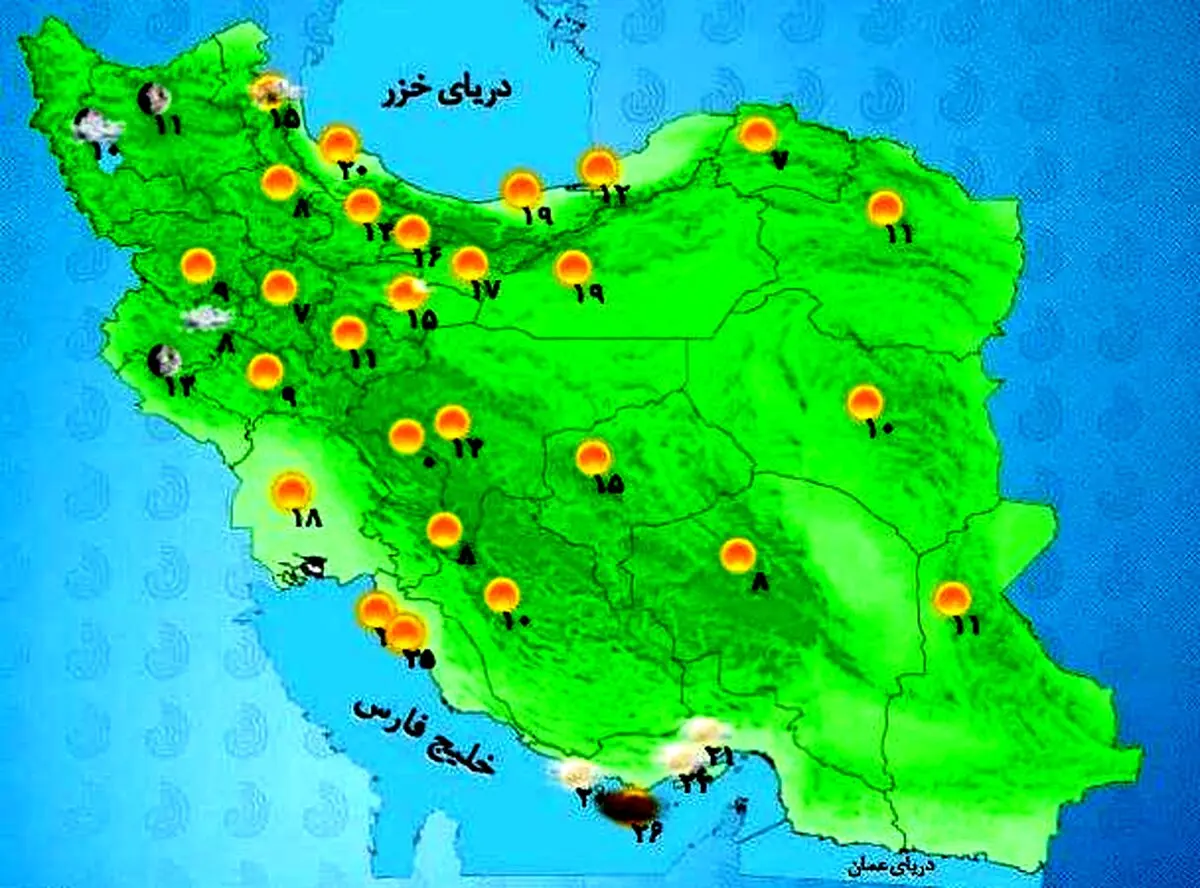هواشناسی امروز ۱۵ فروردین | کاهش محسوس دما در انتظار این استان‌