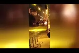 تصاویر مبارزه جانانه شبانه فلسطینیان با صهیونیست ها