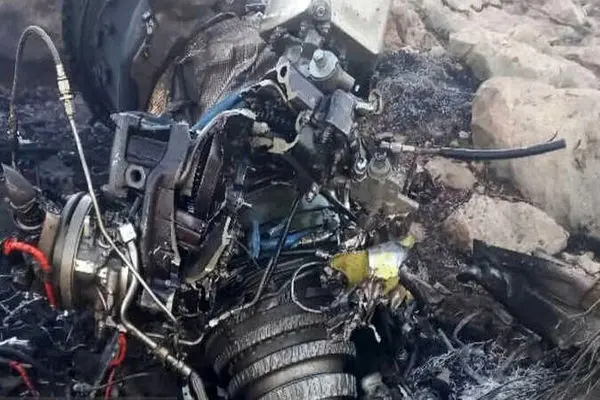 سقوط هلی کوپتر در میدان و میوه و تره بار + فیلم