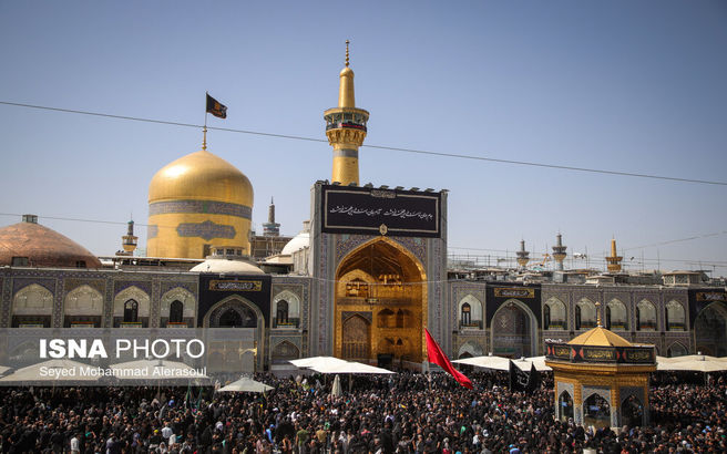 تصاویر عزاداری ۲۸ صفر در حرم امام رضا (ع)