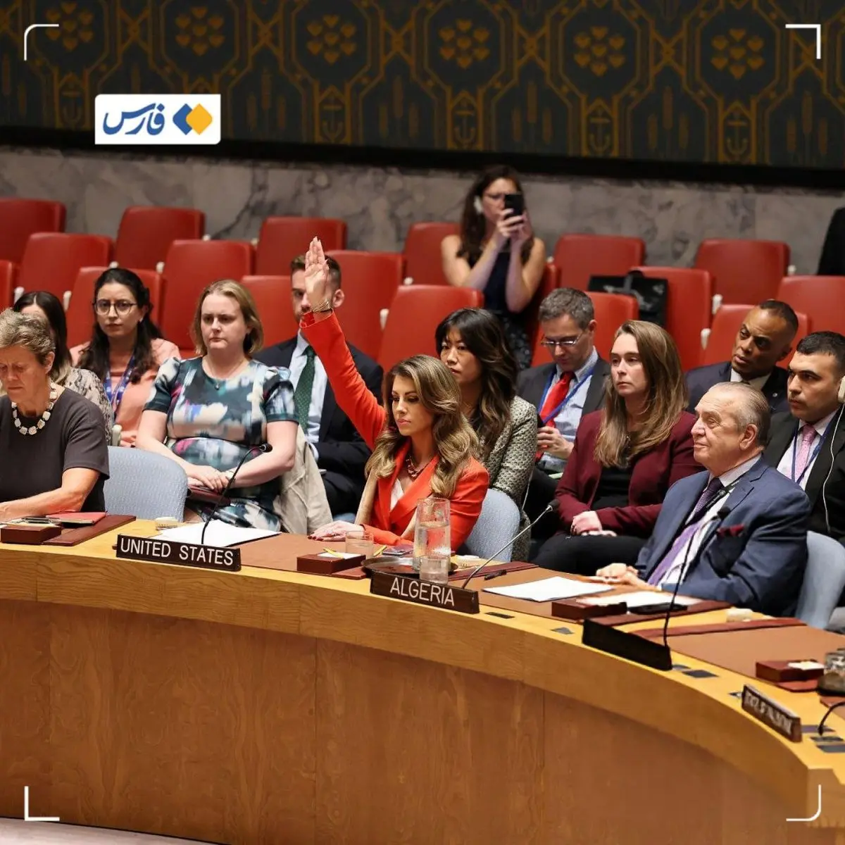 لحظه تشکر نماینده اسرائیل از نماینده آمریکا بعد از وتوی قطعنامه آتش‌بس در غزه