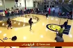 فیلم|کتک زدن داور در بسکتبال دختران