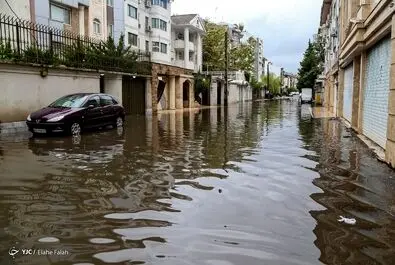 سیلاب در رشت
