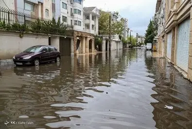 سیلاب در رشت