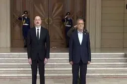 فیلمی که الهام علی‌اف از دیدارش با مسعود پزشکیان منتشر کرد