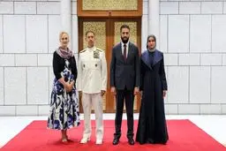 دیدار همسران جولانی و فرمانده سنتکام