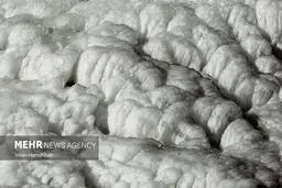 تصاویر |یخبندان زیبای آبشار گنجنامه همدان