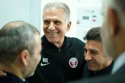 کی روش به دیدار سرمربی و بازیکنان تیم ملی ایران آمد