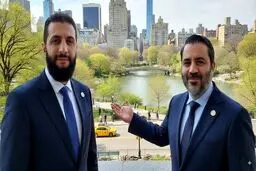 ورود جولانی به کاخ سفید از درب پشتی + فیلم