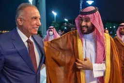 رانندگی اختصاصی بن سلمان برای نخست وزیر عراق 