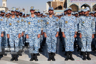 عهد سربازی در مسجد مقدس جمکران