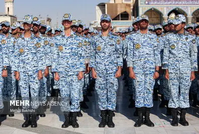 عهد سربازی در مسجد مقدس جمکران