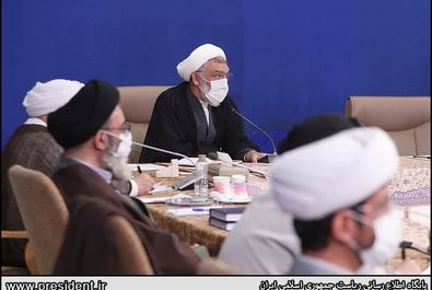 دیدار اعضای جامعه روحانیت مبارز با رییس جمهور