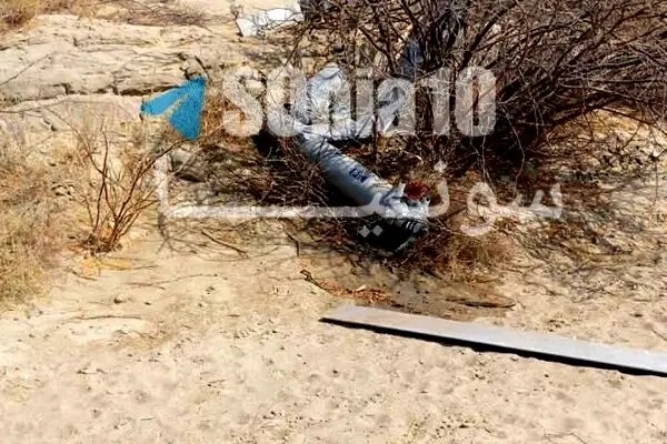 لحظه سرنگونی یک پهپاد بر فراز قشم